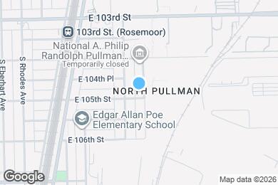 Map image of the property - 10452 S Maryland Ave