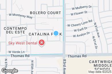 Map image of the property - 8321 W Avalon Dr