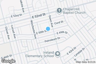 Map image of the property - 1708 E 50th St