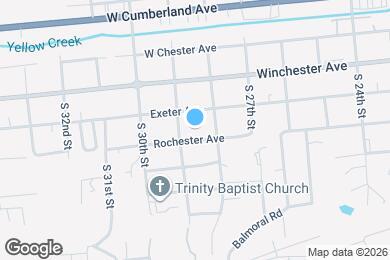 Map image of the property - 912 Rochester Ave