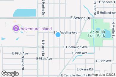Map image of the property - 10014 N Oklawaha Ave