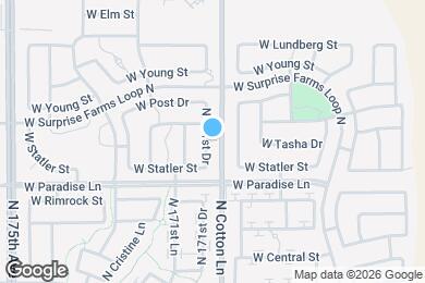 Map image of the property - 16413 N 171st Dr