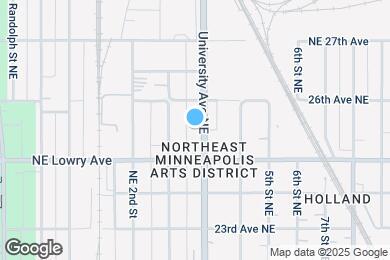 Map image of the property - 2526 University Ave NE