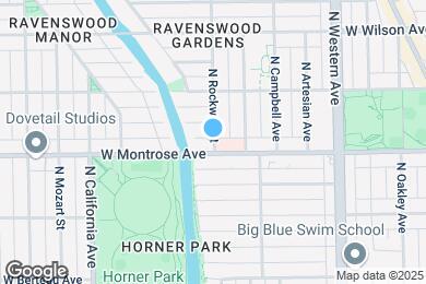 Map image of the property - 4406 N Rockwell St