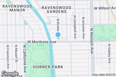 Map image of the property - 4414 N Rockwell St