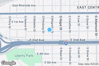 Map image of the property - 1822 E Pacific Ave