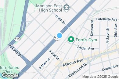 Map image of the property - 2105 E Washington Ave