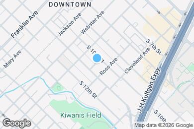 Map image of the property - 1012 Burnett Ave