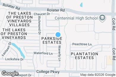 Map image of the property - 11820 Duxbury Dr