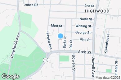 Map image of the property - 119 Warner St