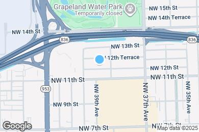 Map image of the property - 3841 NW 12th St