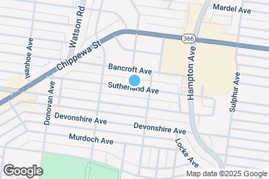 Map image of the property - 6328 Sutherland Ave