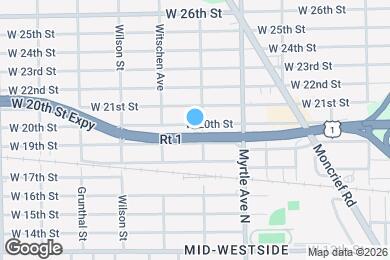 Map image of the property - 1410 W 20th St