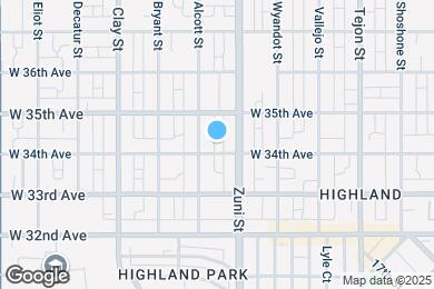 Map image of the property - 2451 W 34th Ave