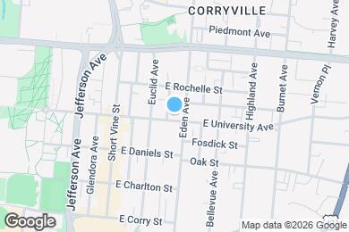 Map image of the property - 122 E University Ave