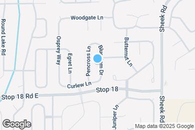 Map image of the property - 1462 Bluestem Dr