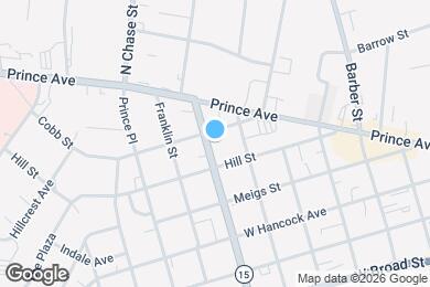 Map image of the property - 584 N Milledge Ave