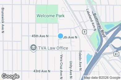 Map image of the property - 5425 45th Ave N