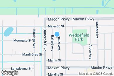 Map image of the property - 2258 Baker Ave