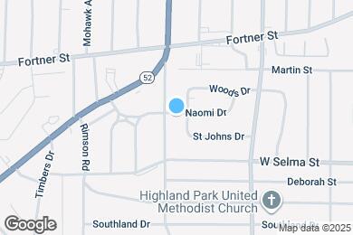 Map image of the property - 203 Naomi Dr