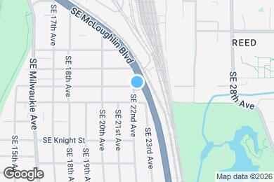 Map image of the property - 5612 SE 22nd Ave