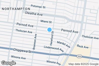 Map image of the property - 5015 Tholozan Ave