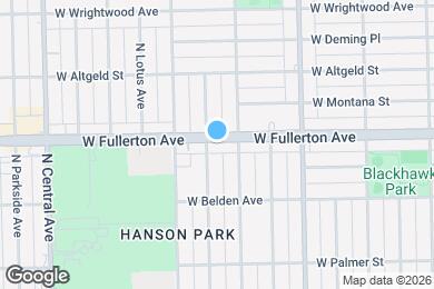 Map image of the property - 5319 W Fullerton Ave