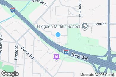 Map image of the property - 1309 Hudson Ave, Durham, NC
