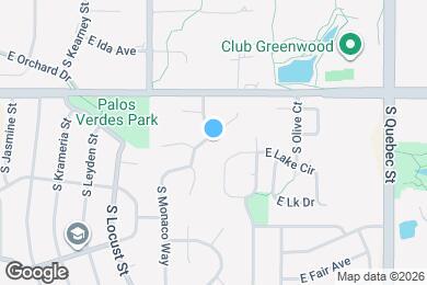 Map image of the property - 5984 S Monaco Way