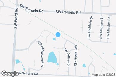 Map image of the property - 1302 SW Heartwood Dr