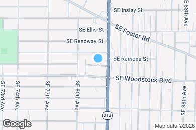 Map image of the property - 8108 SE Knight St