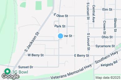 Map image of the property - 1007 S Indiana St