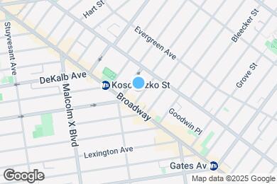 Map image of the property - 1121 Lafayette Ave