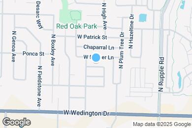 Map image of the property - 4378 W Thrasher Dr