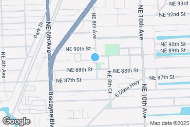 Map image of the property - 8930 NE 8th Ave