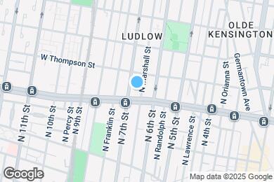 Map image of the property - 625 W Girard Ave