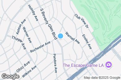 Map image of the property - 1414 S Beverly Glen Blvd