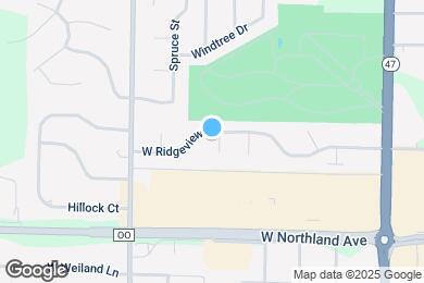 Map image of the property - 1101 W Ridgeview Dr