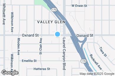 Map image of the property - 12126 Oxnard St