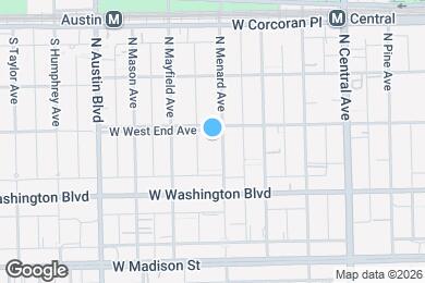 Map image of the property - 152 N Menard Ave