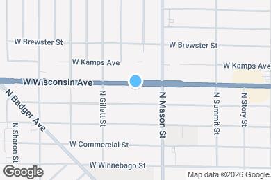 Map image of the property - 1339 W Wisconsin Ave