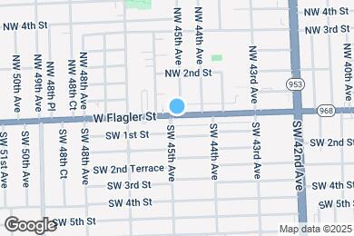Map image of the property - 4432 W Flagler St
