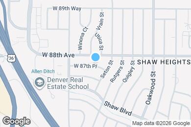 Map image of the property - 4567 W 87th Pl