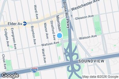 Map image of the property - 1105 Morrison Ave