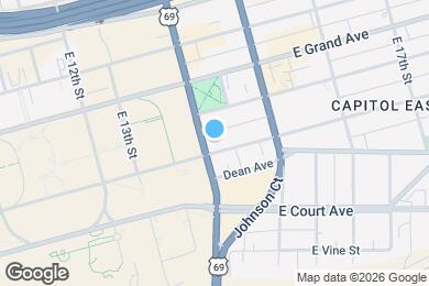 Map image of the property - 1400 E Walnut St