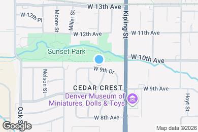 Map image of the property - 10141 W 9th Dr