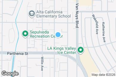 Map image of the property - 8800 Cedros Ave