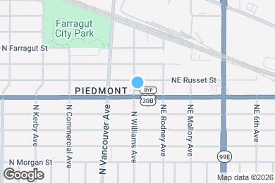 Map image of the property - 7502 N Williams Ave