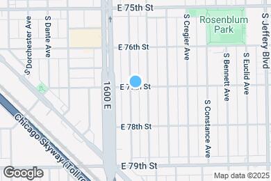 Map image of the property - 1637 E 77th St