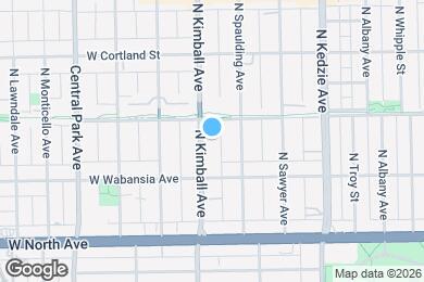 Map image of the property - 1735 N Kimball Ave